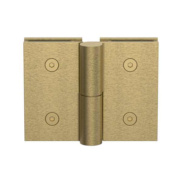Boston Glass to Glass Right Hand Bifold Hinge Soft Gold Brushed