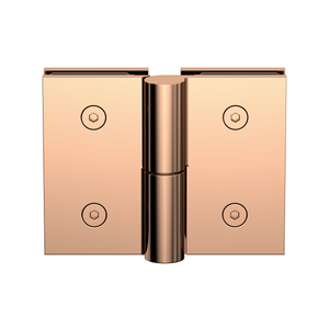 Boston Heavy Duty Glass to Glass Right Hand Bifold Hinge Polished Rose Gold