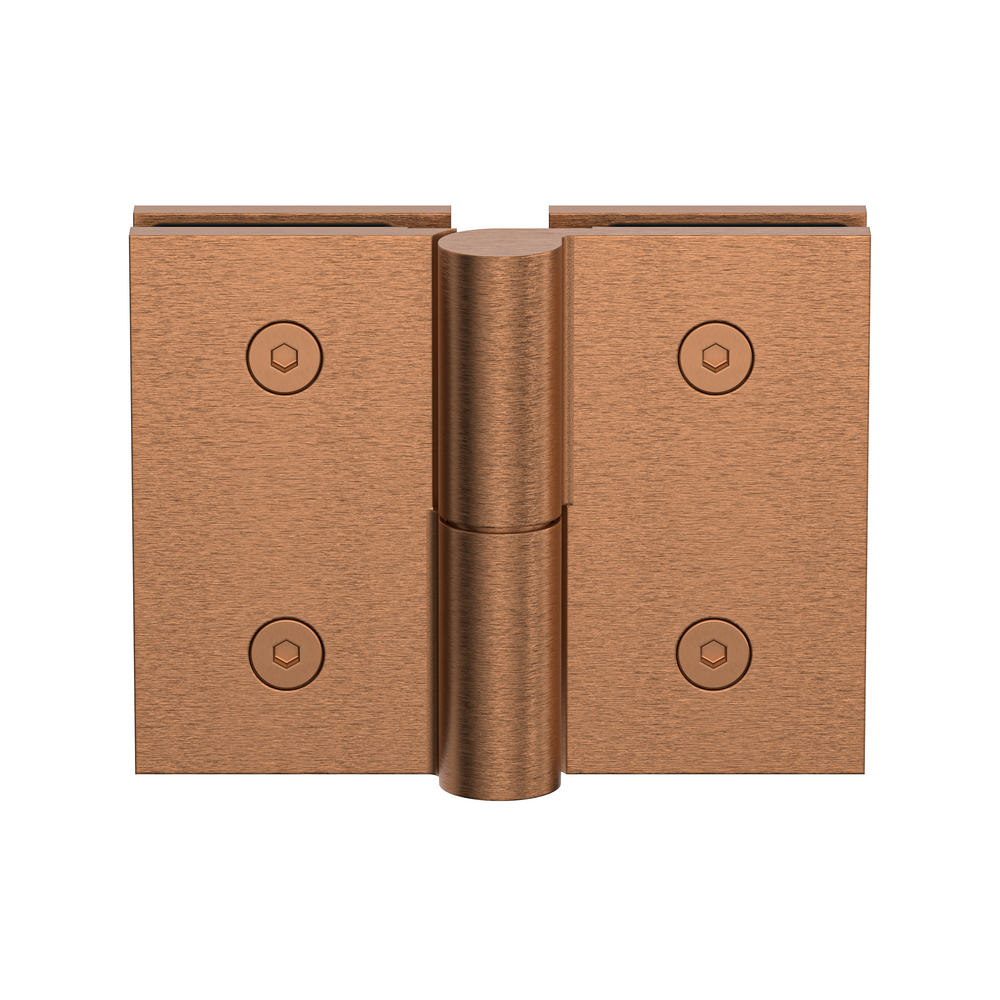 Boston Glass to Glass Right Hand Bifold Hinge Brushed Rose Gold