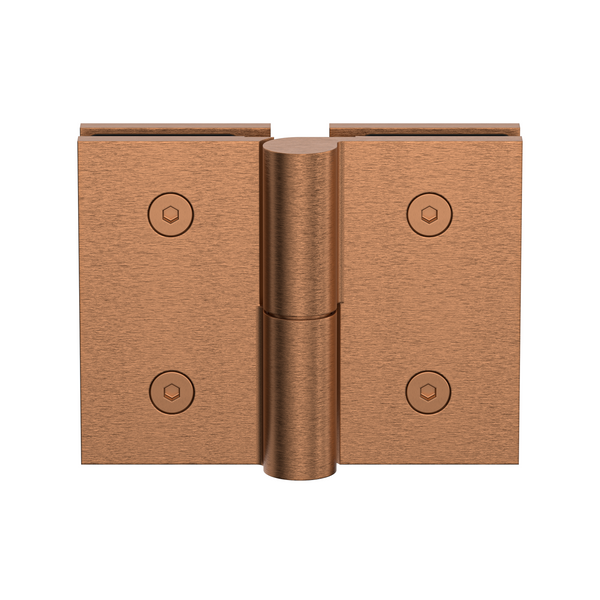 Boston Heavy Duty Glass to Glass Right Hand Bifold Hinge Brushed Rose Gold