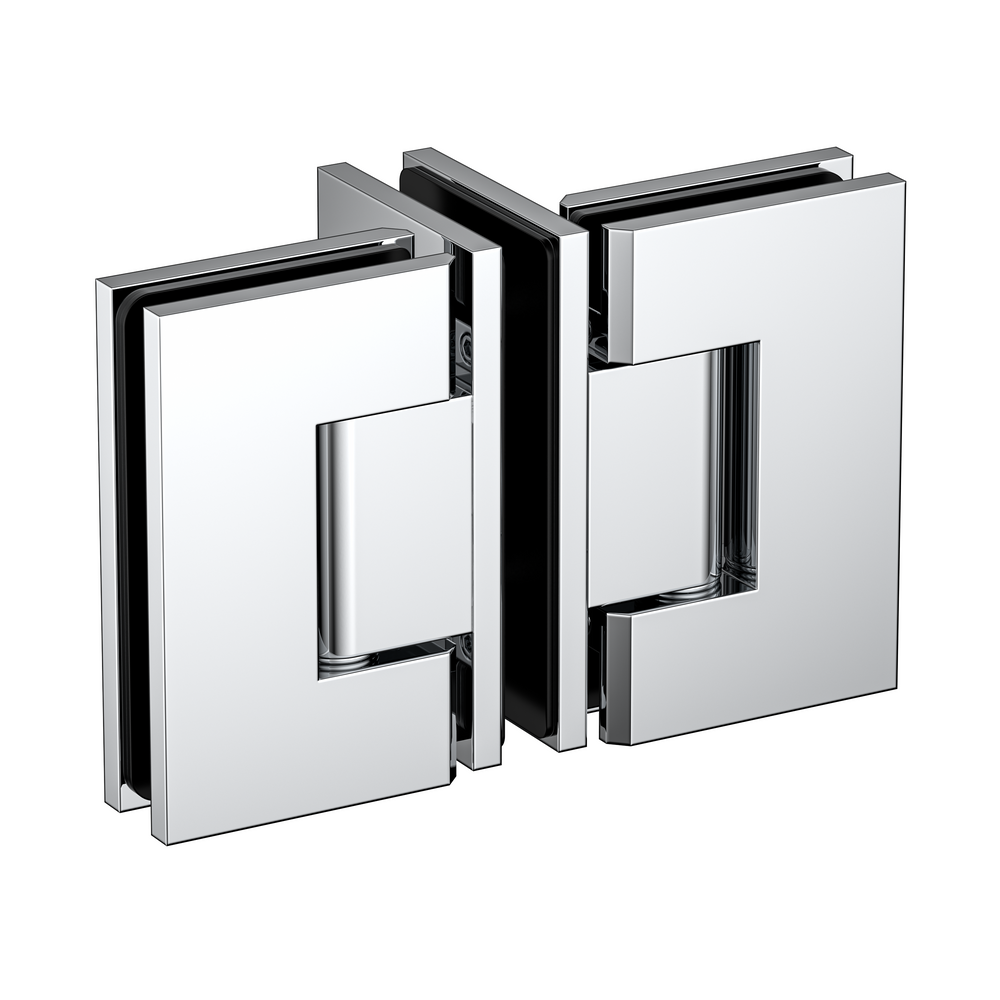 Boston Door to Panel 90 Degree Hinge Polished Chrome