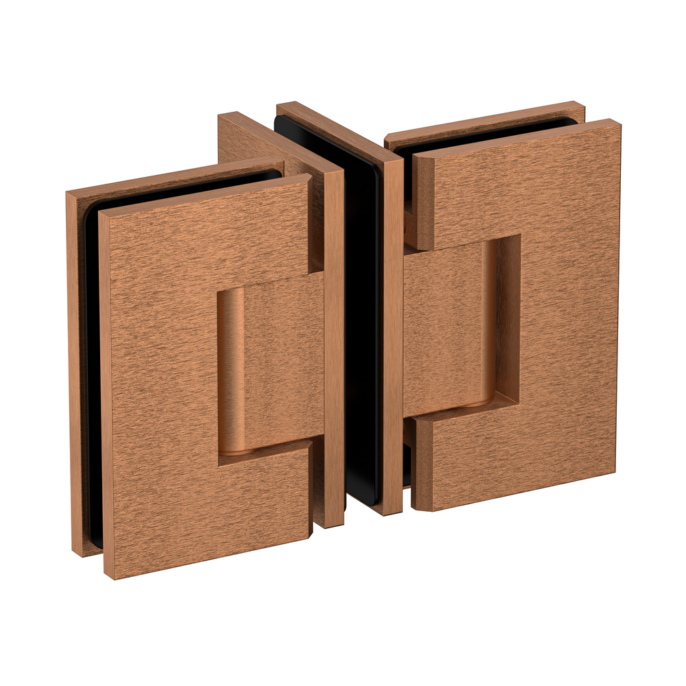 Boston Door to Panel 90 Degree Hinge Brushed Rose Gold