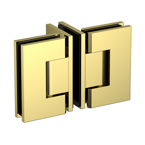 Boston Door to Panel 90 Degree Hinge Polished Gold
