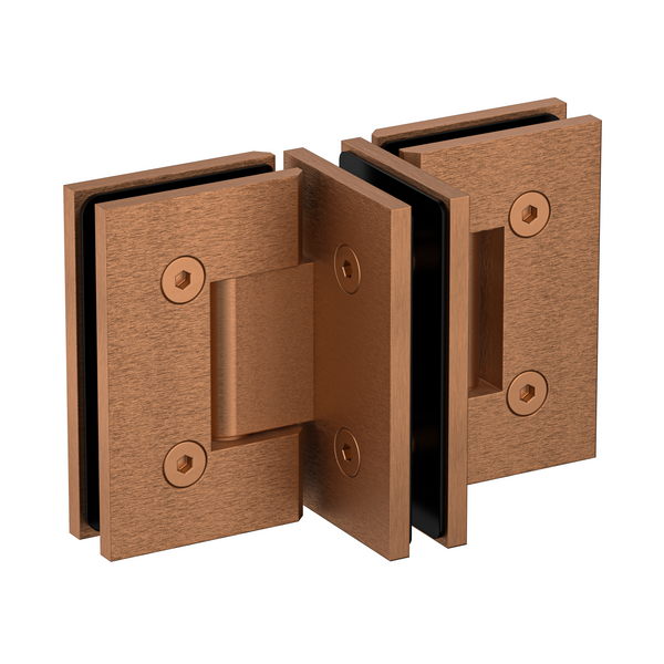 Boston Door to Panel 90 Degree Hinge Brushed Rose Gold