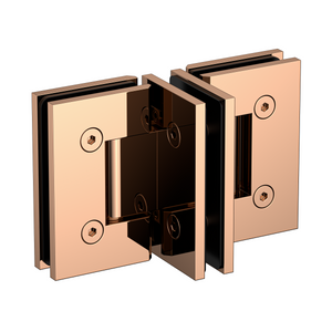 Boston Door to Panel 90 Degree Hinge Polished Rose Gold