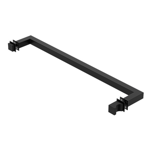 Square Towel Rail 430mm with FEK Door Knob Matte Black
