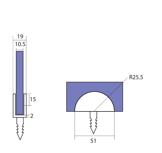 Wall to Glass 90 Degree Clamp Polished Gold
