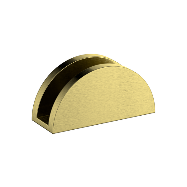 Wall to Glass 90 Degree Clamp Brushed Brass