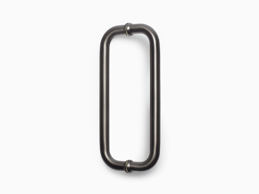 Round Double D Style Double Pull Shower Handle 166 mm - Graphite