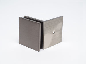 Industry Boutique 90 Degree Wall to Glass Bracket - Graphite