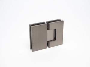 Industry Boutique Glass to Glass 180 Degree Hinge - Graphite