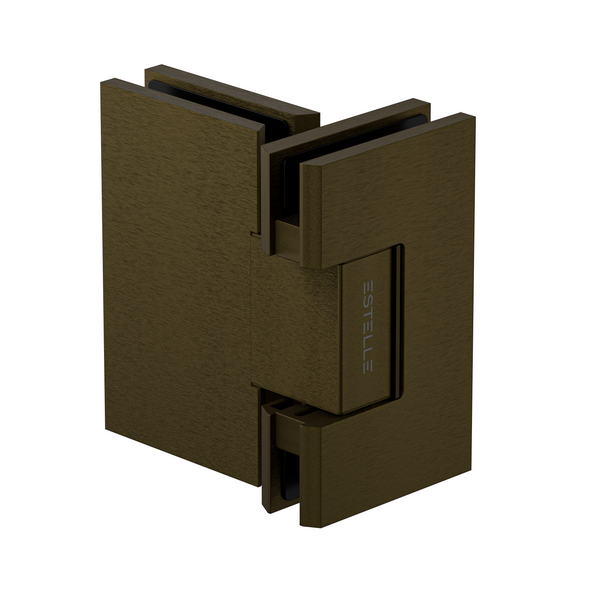 Statesman Glass to Glass Hinge Antique Brass