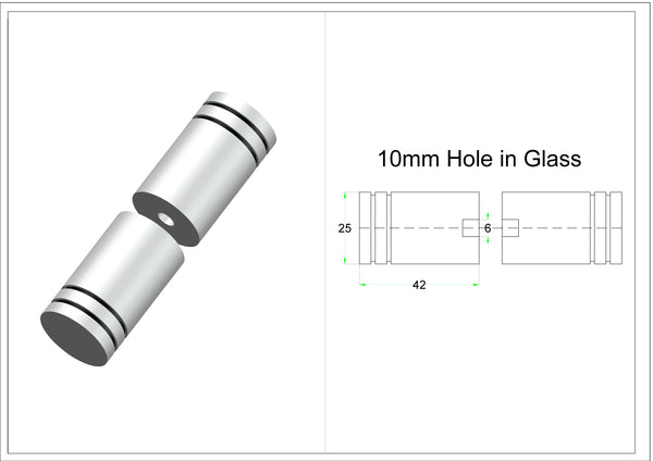 Industry Shower Door Knob IDK6 Brushed Rose Gold