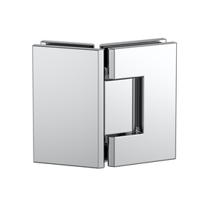 Industry 135 Degree Glass to Glass with Adjustable Angle Polished Chrome