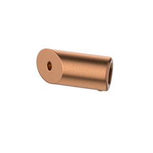 Round 135 degree Wall to Rail Fitting Brushed Rose Gold