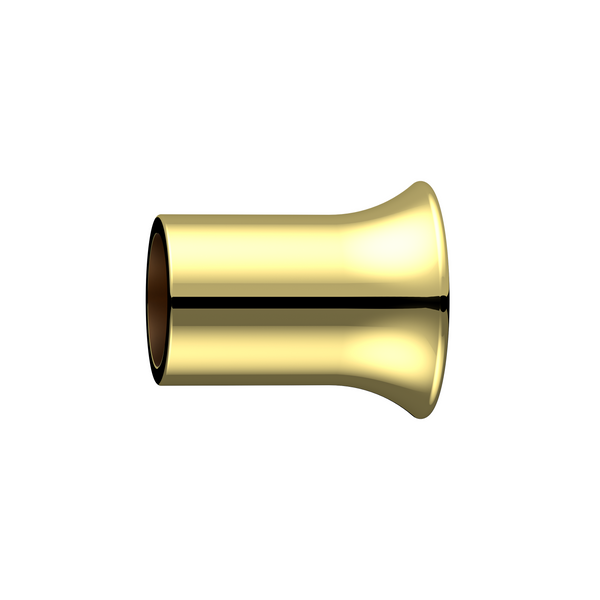 Round 90 Degree Wall to Rail Fitting Polished Gold