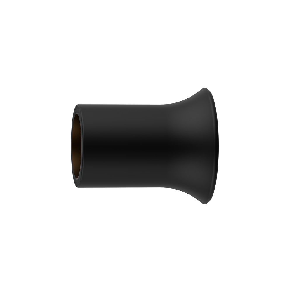 Round 90 Degree Wall to Rail Fitting Matte Black