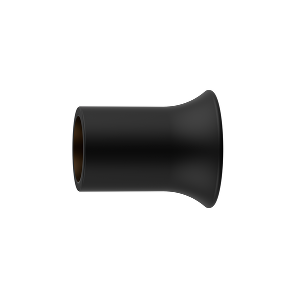 Round 90 Degree Wall to Rail Fitting Matte Black
