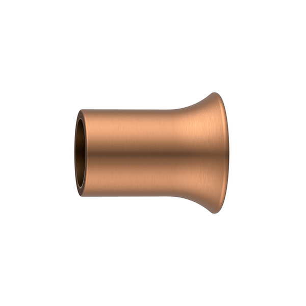 Round 90 Degree Wall to Rail Fitting Brushed Rose Gold