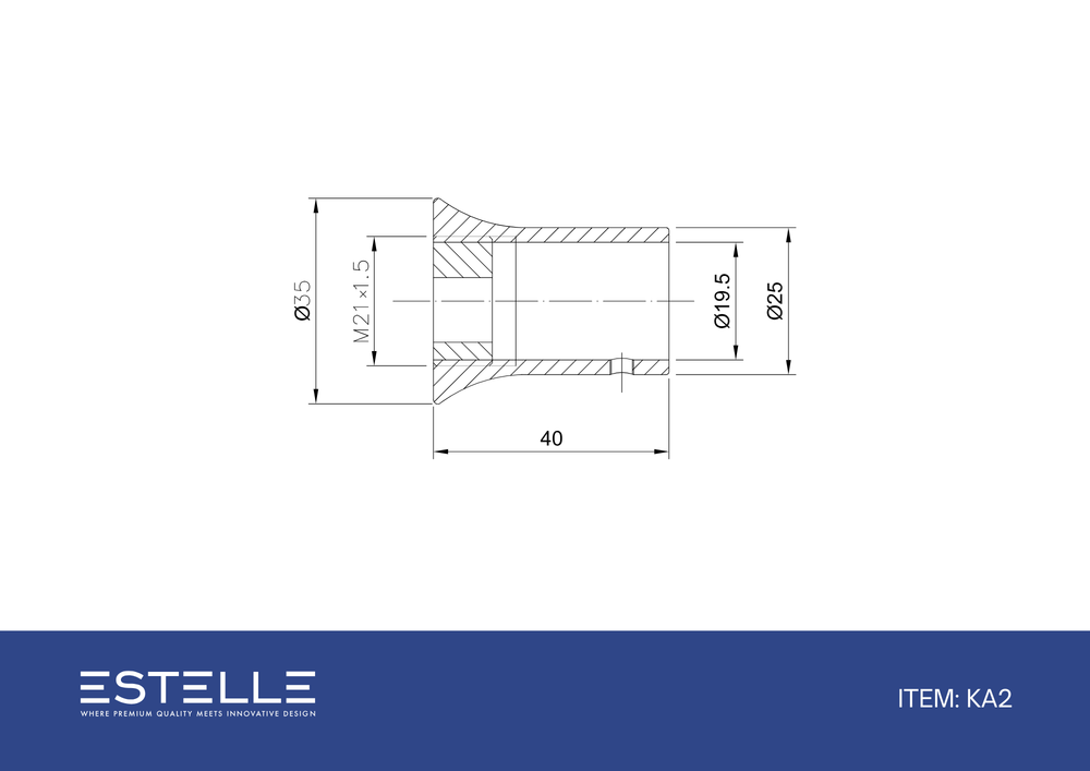 Round 90 Degree Wall to Rail Fitting Raw Brushed Brass