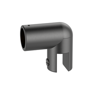 Round Adjustable Glass to Rail Fitting Brushed Gun Metal