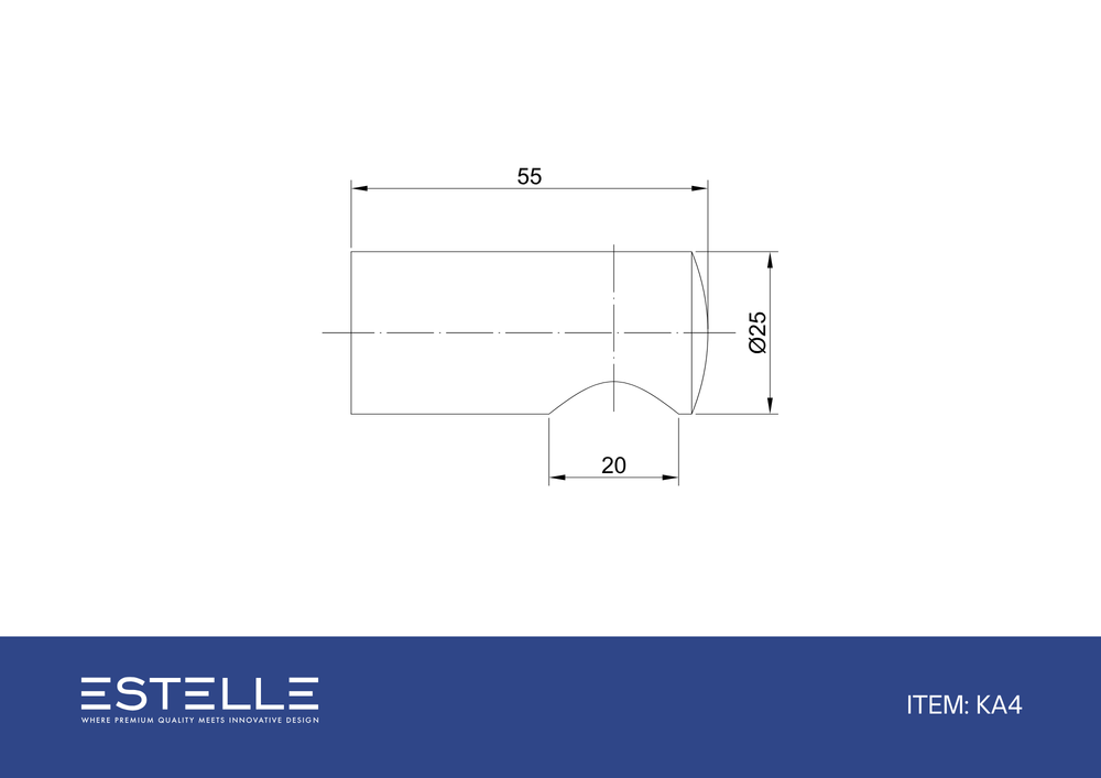 Round DIY Glass to Rail Fitting White