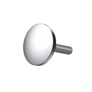 Round Button and Thread 30mm Polished Chrome