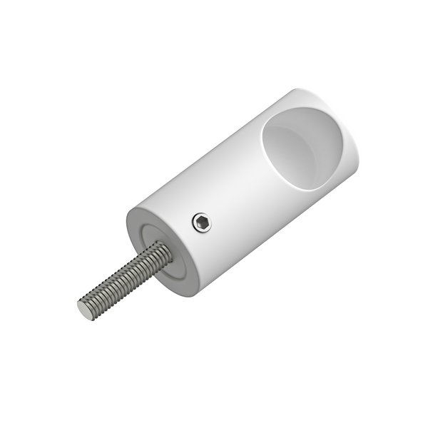 Rail Fitting Matte White 