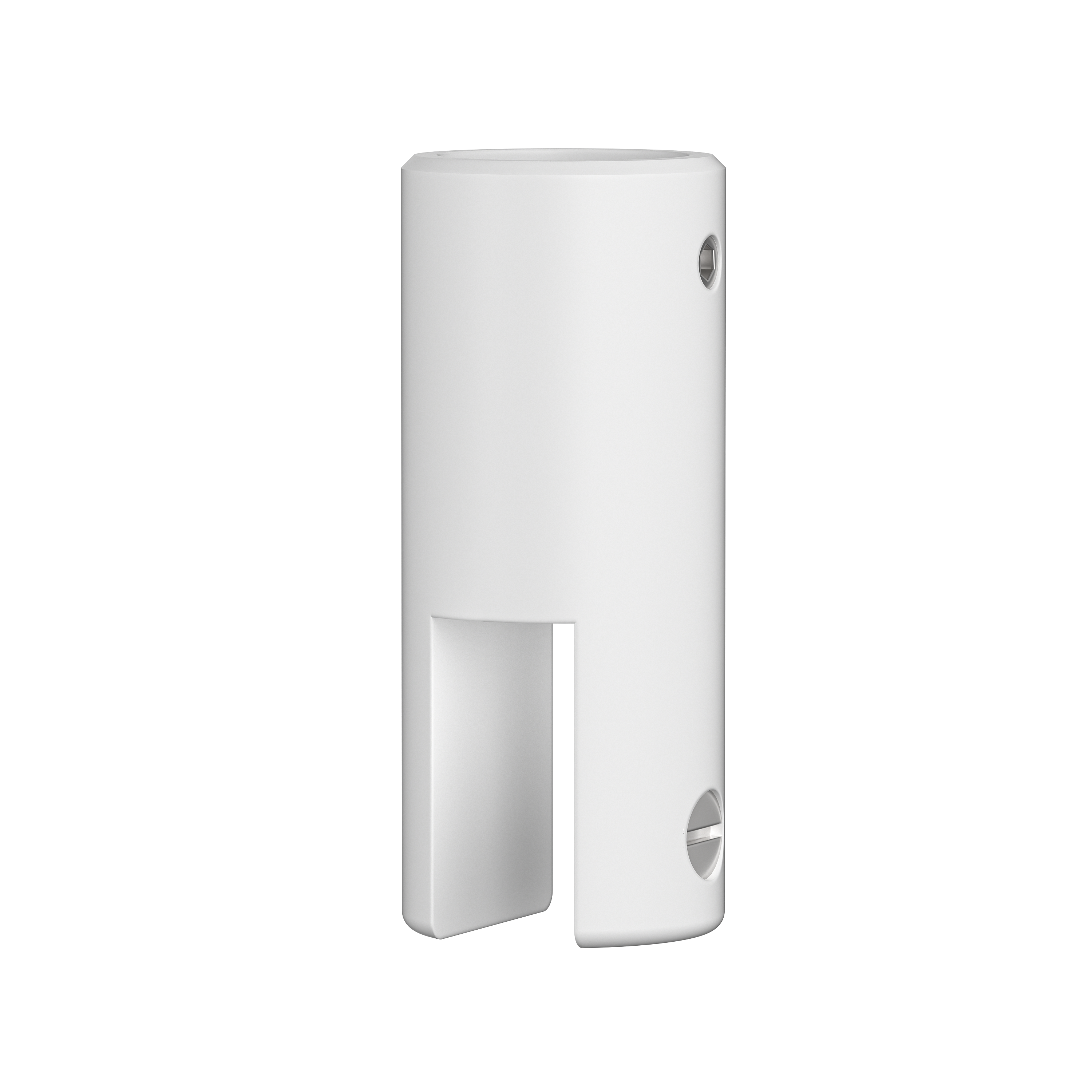 Ceiling Inline Round 180 Degree Inline Ceiling to Glass Fitting White