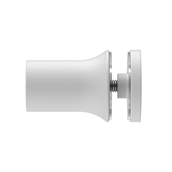 white shower hard ware
