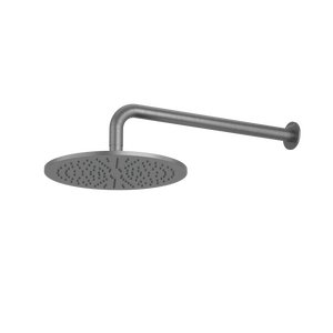 Pinnacles Wall Mount Shower Head  and Arm Brushed Gun Metal