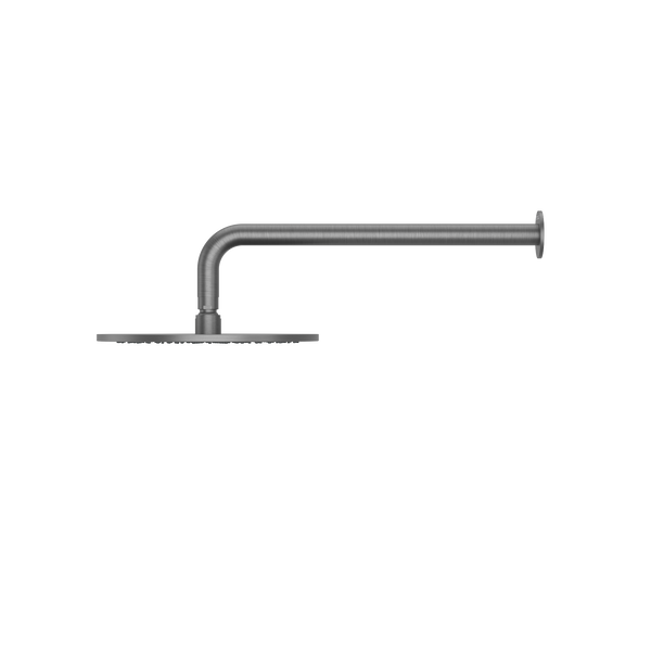 Pinnacles Wall Mount Shower Head  and Arm Brushed Gun Metal