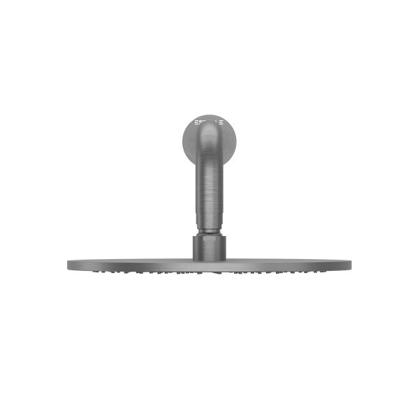 Pinnacles Wall Mount Shower Head  and Arm Brushed Gun Metal