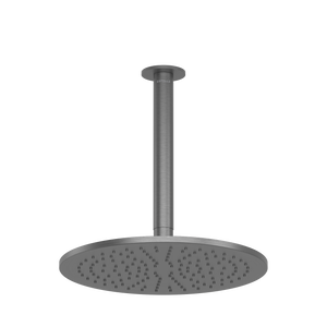 Pinnacles Ceiling Shower Arm and Head Brushed Gun Metal