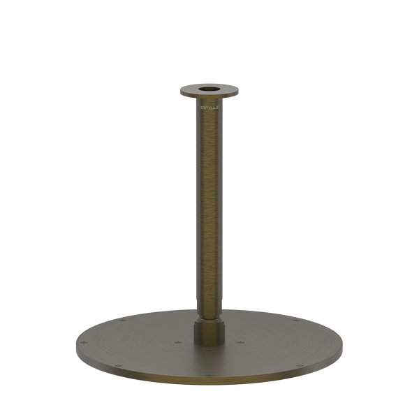 Pinnacles Ceiling Shower Arm and Head Antique Brass