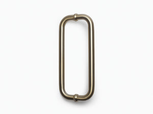 Round Double D Style Double Pull Shower Handle 450 mm - Luxe Brushed Brass