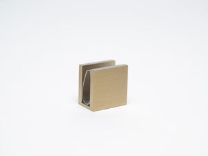 Industry Boutique Wall to Glass 90 Degree 10mm Clamp- Luxe Brushed Brass
