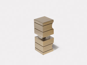 Boutique Range Square Door Knob - Luxe Brushed Brass