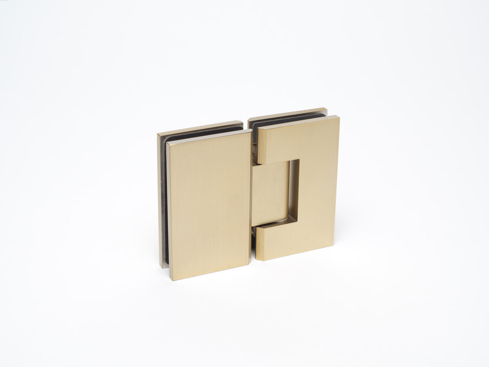 Boutique Range Glass to Glass 180 Degree Hinge -Luxe Brushed Brass