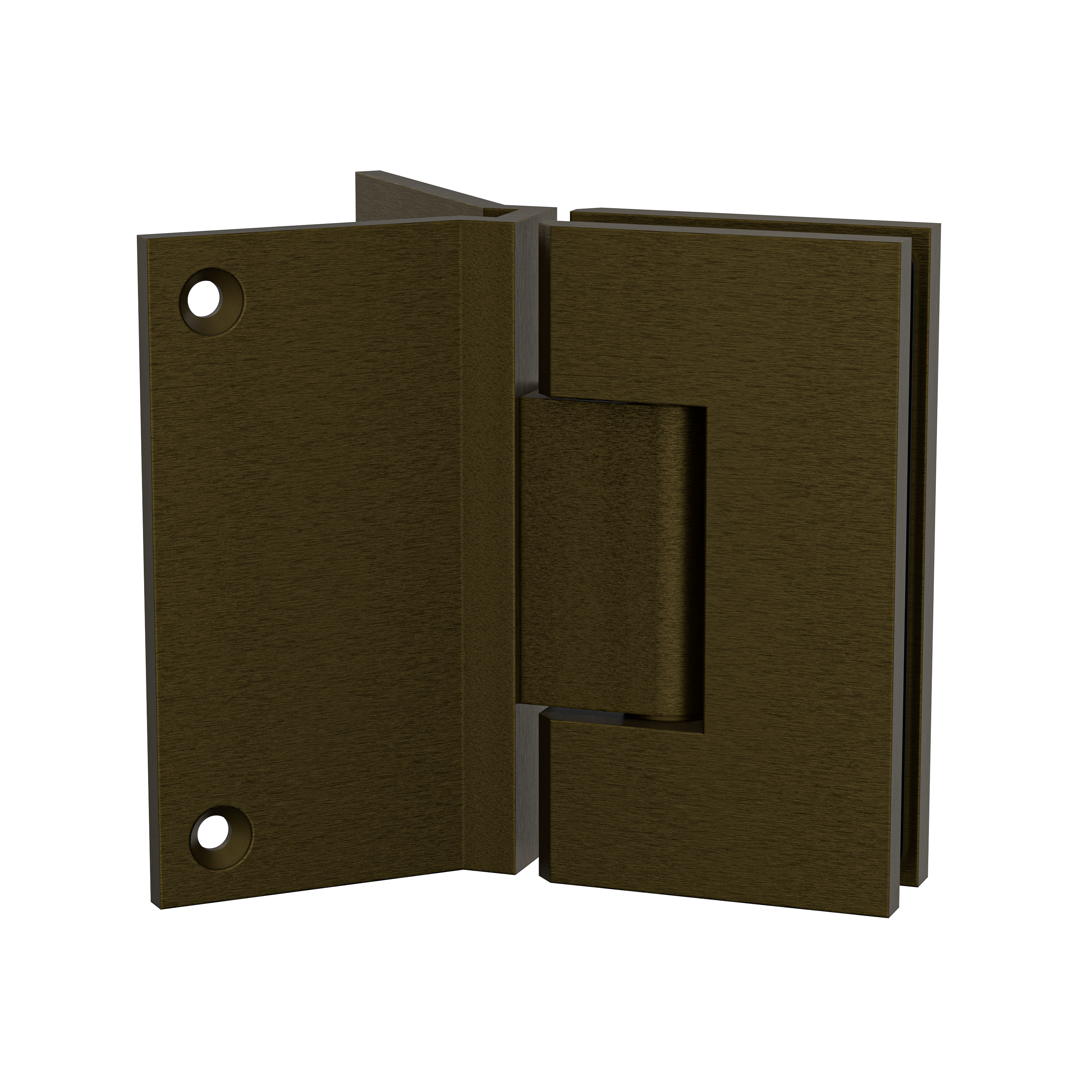 Boston Heavy Duty Large Wall to Glass Hinge with Corner type Mounting