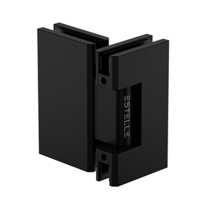 Heavy Duty Large Glass to Glass 180 Degree Inline Hinge -Matte Black