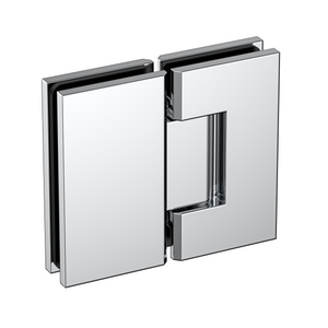 Boston Heavy Duty Large Glass to Glass 180 Degree Inline Hinge - Polished Chrome