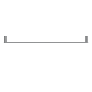 Pinnacles Towel Rail Single 800mm Brushed Gun Metal