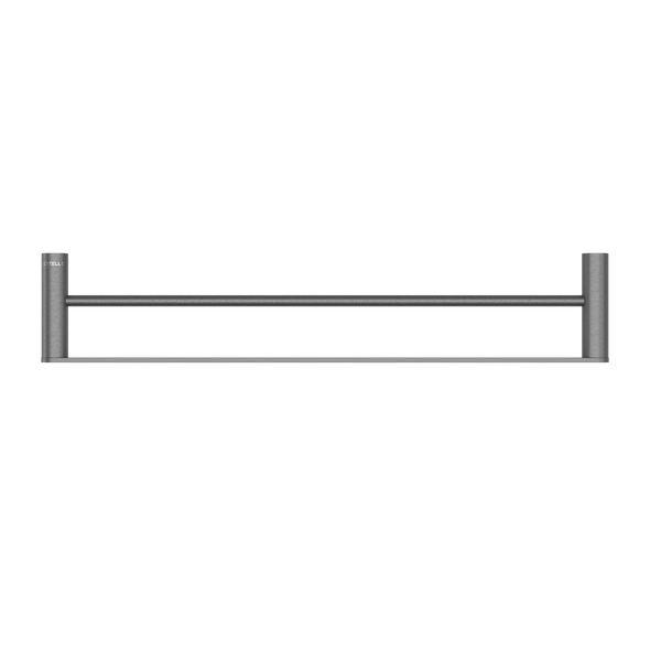 Pinnacles Towel Rail Double 600mm Brushed Gun Metal