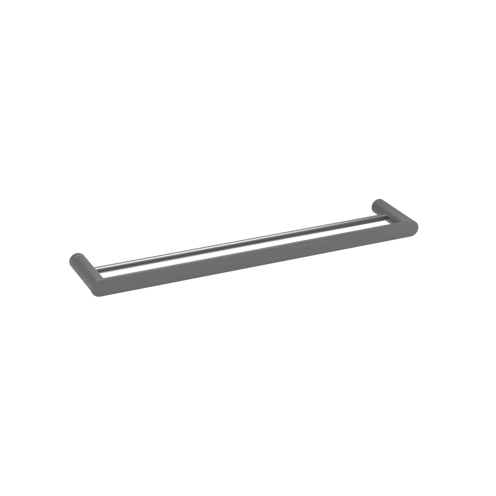 Pinnacles Towel Rail Double 600mm Brushed Gun Metal