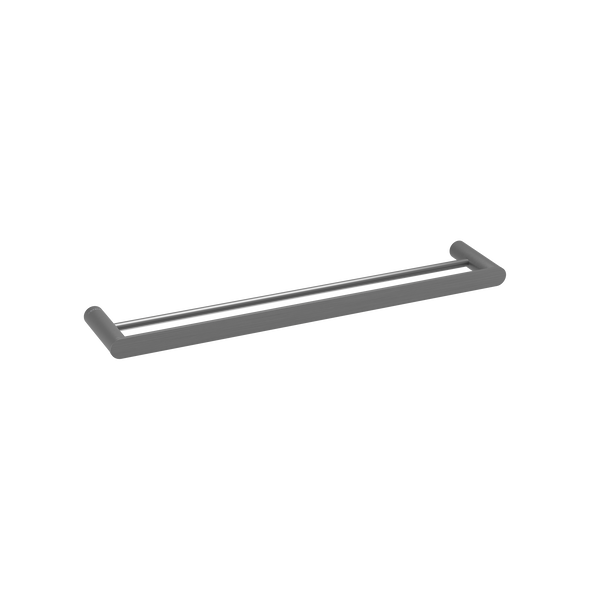 Pinnacles Towel Rail Double 600mm Brushed Gun Metal