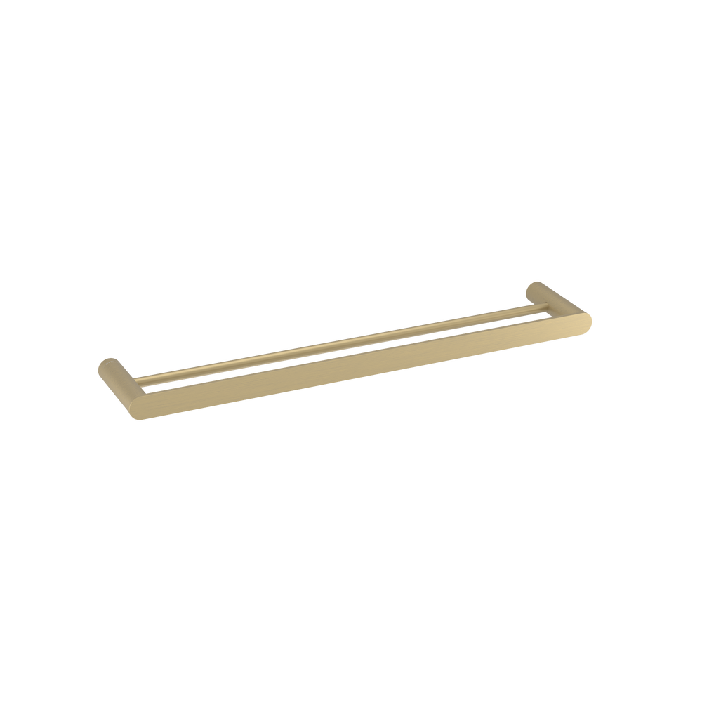 Pinnacles Towel Rail Double 600mm Soft Gold Brushed