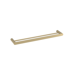 Pinnacles Towel Rail Double 600mm Soft Gold Brushed