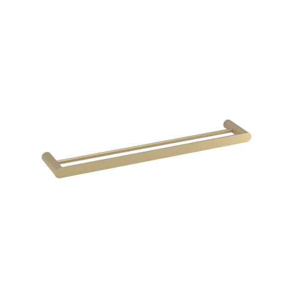 Pinnacles Towel Rail Double 600mm Soft Gold Brushed