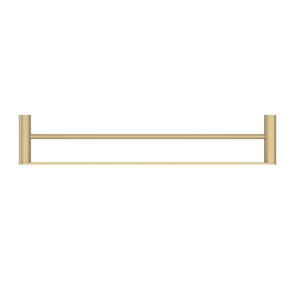 Pinnacles Towel Rail Double 600mm Soft Gold Brushed